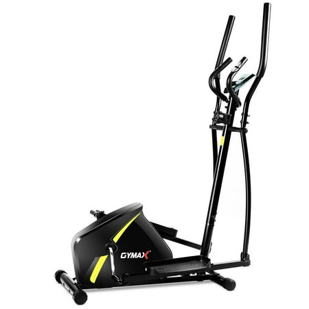 Gymax Magnetic Elliptical Machine Trainer Smooth Quiet Driven for Home Gym