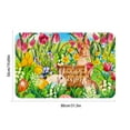 thumbnail image 3 of TIMIFIS Bathroom Rugs Easter Carpet Three Sizes Faux Wool Entry Door Mat Bathroom Non Slip Mat Cartoons Pattern Easter Decoration Holiday Decorations Polyester Carpet, 3 of 6