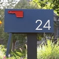 thumbnail image 2 of 4" Mailbox Address Number | Silver. Number "3", 2 of 8