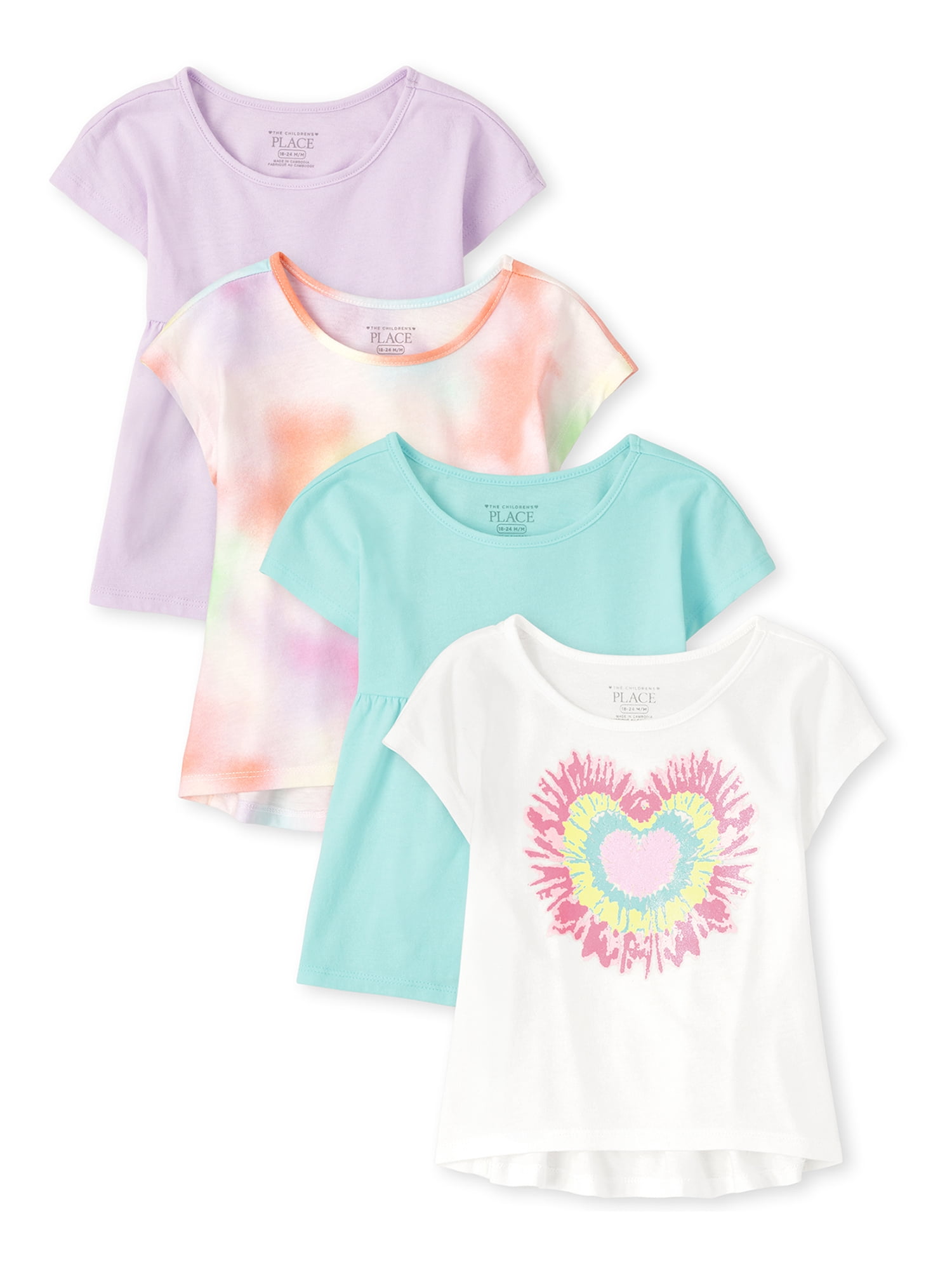 NEW CHILDRENS PLACE GIRLS SIZE 6-9 MONTHS T-SHIRT/TOPS 7 STYLES TO CHOOSE FROM 