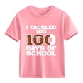 thumbnail image 4 of Tops de Manga Corta Linda para Niños Niños Y Niñas con Impresión Gráfica, Tee Casual de la Temporada Escolar, Tela Suave Transpirable para Jugar, 4 of 9