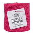 thumbnail image 2 of Love, Laugh, Craft Jute Burlap Roll Precut, Finished Edges, 3"W x 5-Yards, 740-31, Orchid Pink, 2 of 6