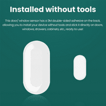 Tuya Zigbee 3.0 Smart Contact Detectors Security Gate Door Window Sensor Transducer Smart Life Home(4PCS),4 x Smart Contact Detectors,White