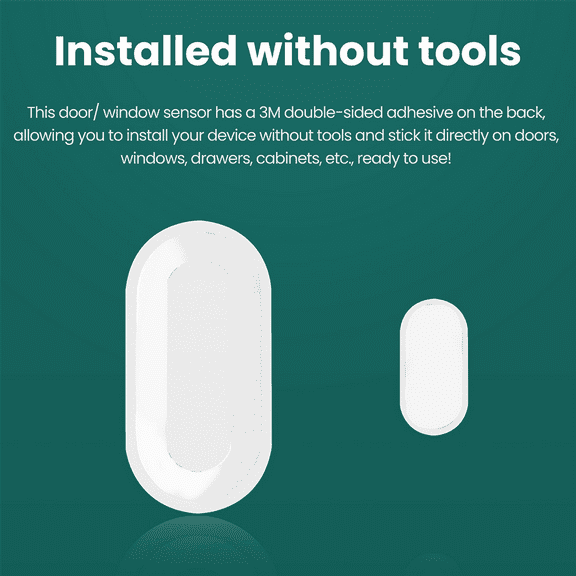 Tuya Zigbee 3.0 Smart Contact Detectors Security Gate Door Window Sensor Transducer Smart Life Home(4PCS),4 x Smart Contact Detectors,White