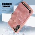 thumbnail image 2 of for Samsung Galaxy S23 Wallet Case Crossbody Strap, Zipper Phone Case with Card Holder Wrist Strap Purse Cover with Kickstand Compatible with Samsung Galaxy S23 6.1 inch - Pink, 2 of 8