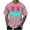 Pink, variant on WREESH Halloween T-Shirts Summer Fashion Casual Men's Round Neck Printed T-Shirt Top Black