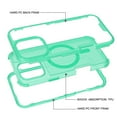 thumbnail image 2 of Dteck Magnetic Case for iPhone 12 Pro Max, Compatible with MagSafe, Military Grade Drop Protection Slim Translucent Matte Shockproof with Anti-Fingerprint Phone Case,Mint, 2 of 5
