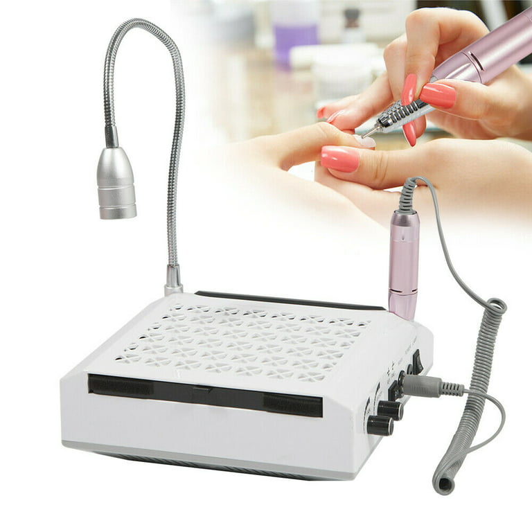 multifunctional nail art machine 4 in 1 Nail Milling Machine Dust Suction  Vacuum 54W LED Nail