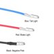 thumbnail image 1 of Hlyjoon 12V Motocicleta Universal LED Luz Trasera Luz de Freno de Luces Antiniebla Traseras Luces de Estacionamiento 23 Unidades Luces Rojas y 5 Unidades Luces Blancas Rojo Khall QC06381-01, 1 of 6