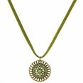 thumbnail image 2 of 1928 Jewelry Green Velvet Choker Necklace For Women With Pendant Necklace For Women 16 Inches, 2 of 4
