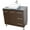Brown, variant on WindBay 36" Freestanding Bathroom Vanity, Tan. Black Flat Stone Countertop