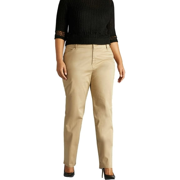 Lee Women's Plus Relaxed Fit Straight Leg Pants