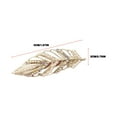 Jrocdr Style Feather Leaf Hair Clip Bangs Colorful Diamond Beads Shiny