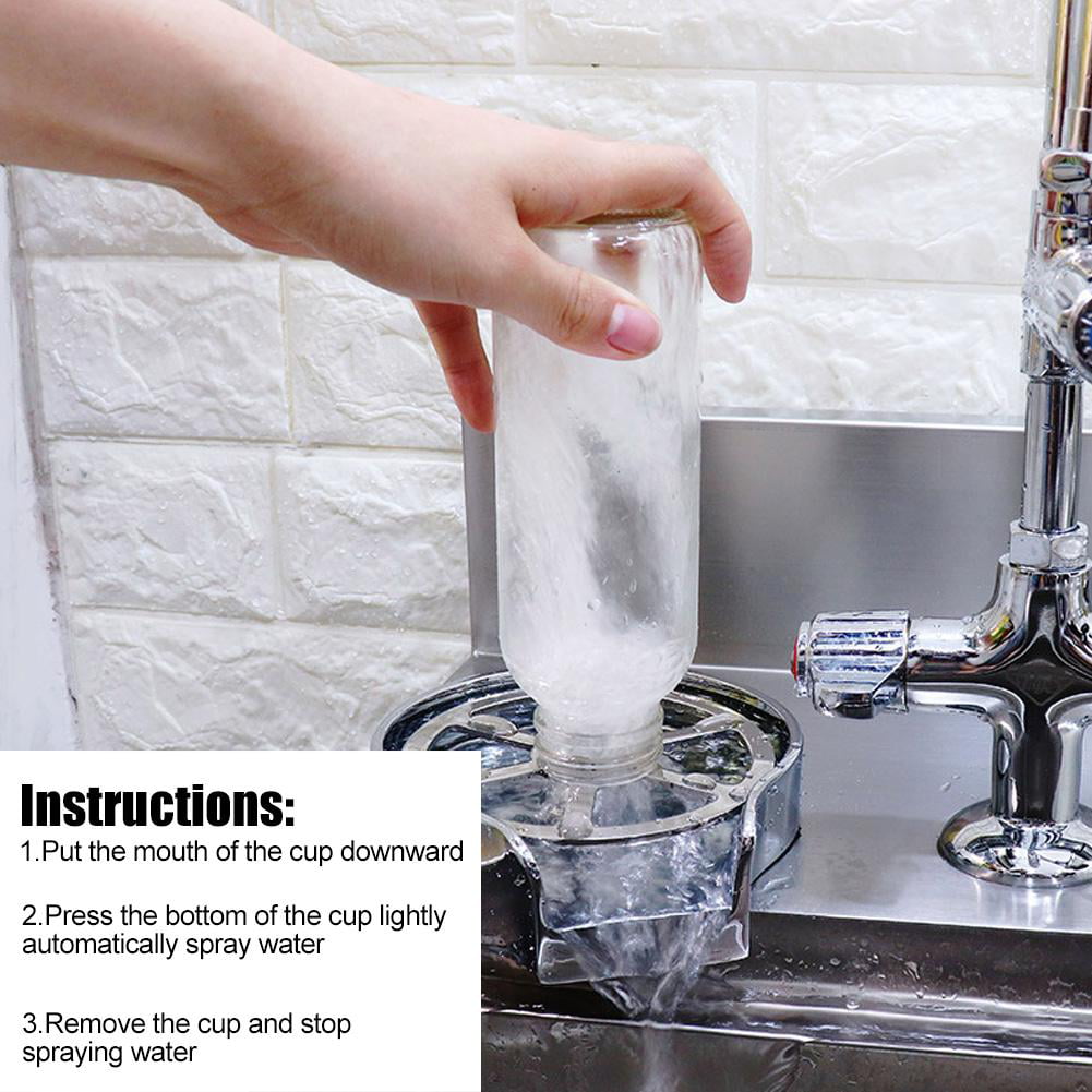 YLSHRF Glass Rinser,Cup Cleaner,G1/2in Stainless Steel Automatic Glass  Rinser Cup Washer Cleaner for Home Bar Coffee Shop Use - Walmart.com