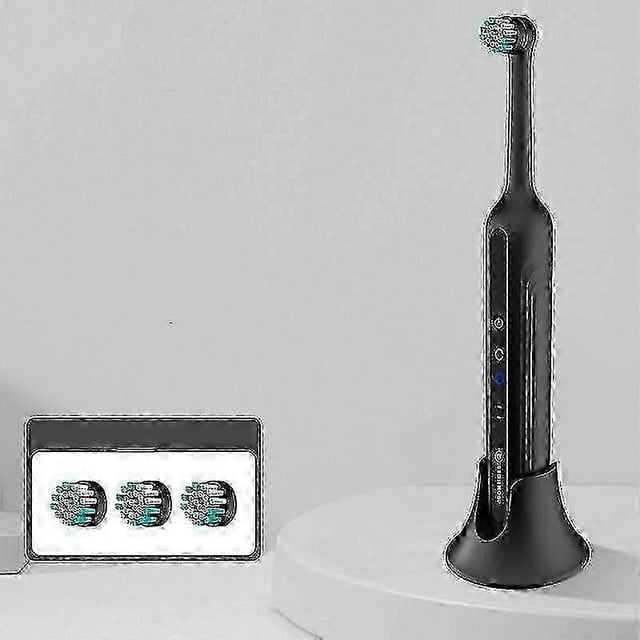 Dog Tooth Brushing Kit,sonic Electric Toothbrush For Dog,plaque And Tartar Remover,3 Brush Heads (black) G