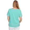 thumbnail image 2 of Alfred Dunner Womens Owl Knit Striped Tee, 2 of 4