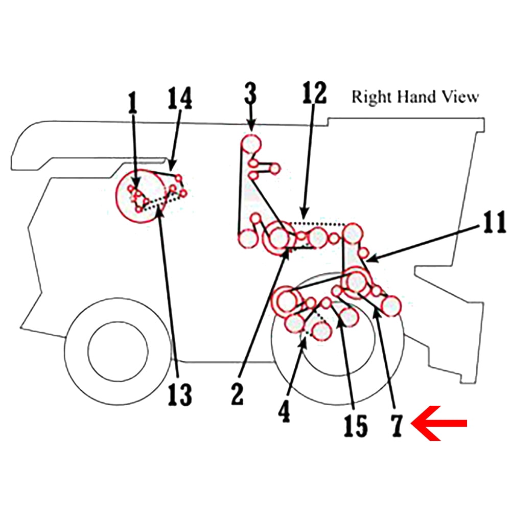 AMHXE95511 Hxe95511 Feed Accelerator Stone Trap Drive Belt Fits John