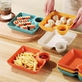 thumbnail image 6 of Sauce Separated Plate, Chips and Salsa Serving Dish, Reusable Chip and Dip Bowl Serving Dishes for Entertaining, Perfect for Parties & Entertaining, 6 of 8