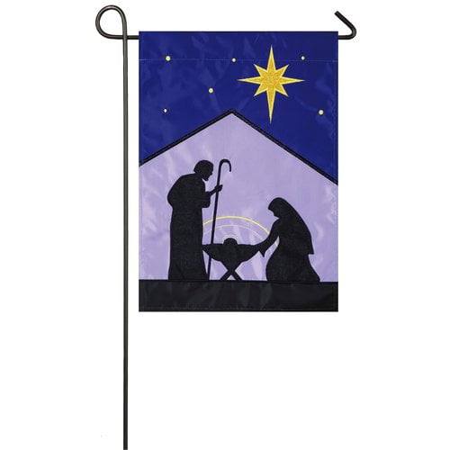 Evergreen Flag Garden Star Of Bethlehem 2 Sided Polyester 1 6 X 1 Ft Garden Flag Walmart Com Walmart Com