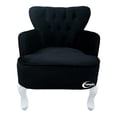 thumbnail image 1 of Sillon Vintage Individual Terciopelo Negro, 1 of 3