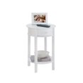 thumbnail image 3 of Tipton Round Accent Table, White, 3 of 4
