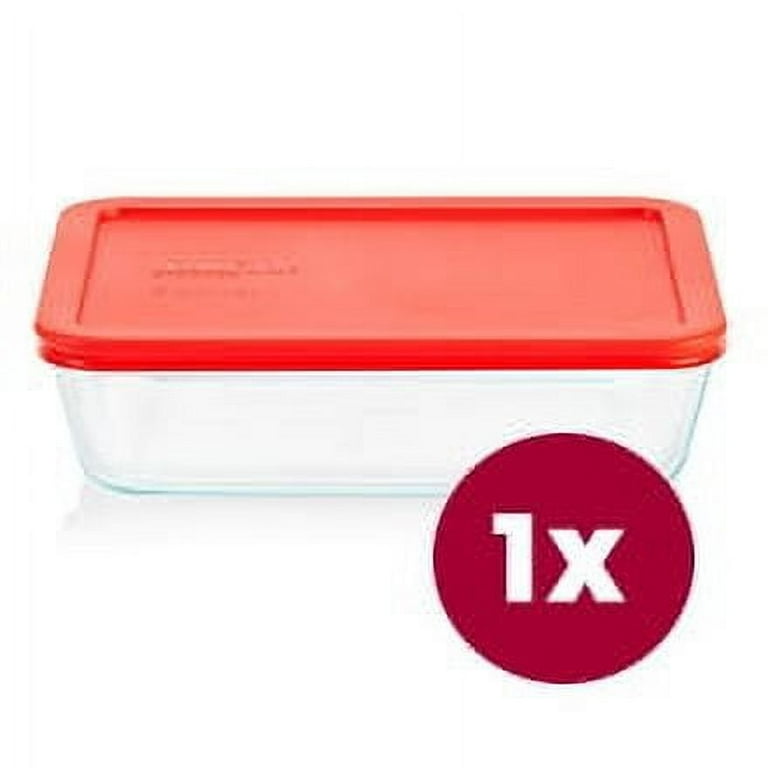 Bake N Store 6-Piece Glass Bakeware and Storage Set with Red Lids Bake N Store 6-Piece Glass Bakeware and Storage Set with Red Lids