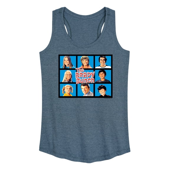 The Brady Bunch TV Show - Classic Hollywood Squares - Family - Women's Racerback Tank Top
