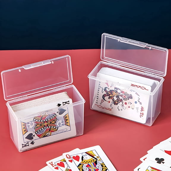 LAMIRO Empty Playing Card Storage Box Game Card Organizers for Business Trading Card