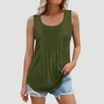 thumbnail image 5 of Xunlbb Tank Top for Women Women Solid Color Round Neck Sleeveless Casual Tee Tank Sleeveless Tops for Women S-5XL, 5 of 6