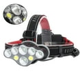 thumbnail image 3 of Linterna frontal recargable por USB de 8 LED, linterna frontal LED COB con cable USB, linterna frontal sin batería, 3 of 6