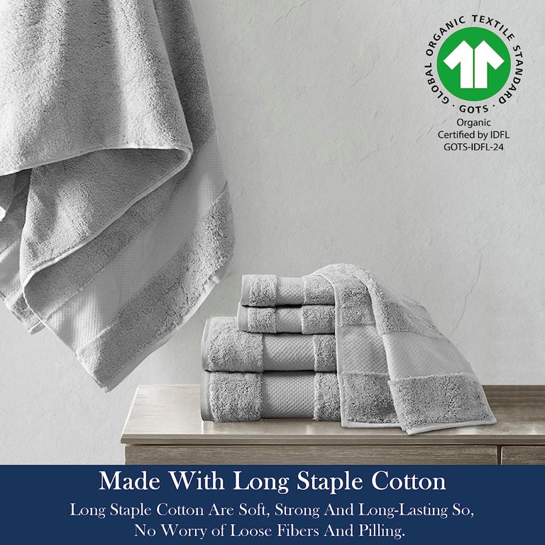 Organic Cotton Luxuriously Plush Bath Towel 33 Piece Set