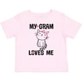 thumbnail image 3 of Inktastic My Gram Loves Me Girls Cat Girls Baby T-Shirt, 3 of 5