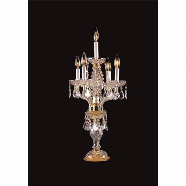 Upscale Chandelier 48210541HB Crystal Candelabra Table Lamp Walmart