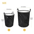 thumbnail image 3 of Goofa Abstract Black And White Waves Printed Circular Hamper,Laundry Basket with Handles,Storage Baskets Foldable,Large Capacity Laundry Hamper-Small, 3 of 6