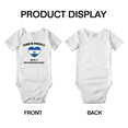 thumbnail image 3 of Born In America With A Salvadoran Heart Cute Baby Bodysuit, 3 of 5