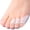 White, variant on Hyggear Silicone Toe Separators for Women,Hygear Toe Separators,Bunion Corrector Cushion Silicone Toe Separators for Women & Men(4Pairs)