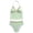 Green, variant on Girls Tankini Swimsuits 10-12 Ruched Side Bikini Sets for Girls Tie-Straps Tankini for Girls 2Piece Ruched Side Girl Bathing Suit