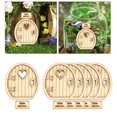 thumbnail image 3 of DIY puerta de duende de hadas de madera decoración de puerta de Navidad decoración de jardín de hadas en miniatura Estilo 1 Zulema puerta de hadas en miniatura, 3 of 8