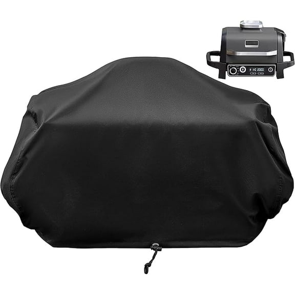 for Ninja Woodfire Grill Cover Dustproof, Water Resistant, Ninja Woodfire Grill Accessories Compatible with Ninja Grill OG701 OG751 OG700 Series, Black