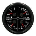 thumbnail image 2 of 85mm 4 In 1 Gauge, Multifunction Fuel Level Meter Stepper Motor DC 8-16V IP67 Waterproof Red Backlight  For RV Yacht Ship, 2 of 8