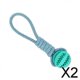 thumbnail image 1 of Paquete de 2-4 pelotas para perros con cuerda, juguete interactivo para perros para comederos de rompecabezas, juguete de cuerda para perros 2 piezas, 1 of 8