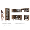 thumbnail image 3 of Cocina Integral Completa Esquinera 481cm Emilly Moon Madesa 01 - Marrón Madesa GCEM481001, 3 of 8
