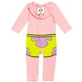 thumbnail image 2 of SpongeBob SquarePants Patrick Toddler Boys Zip Up Costume Coverall Pink 4T, 2 of 5