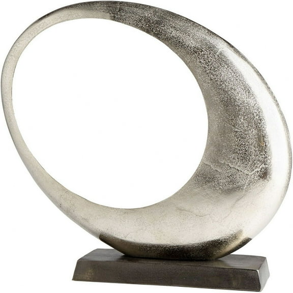 Cyan Design 08898 Clearly Through Aluminum Abstract Statue - Nickel