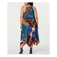 thumbnail image 2 of Fishbowl Womens Plus Handkerchief Hem Halter Maxi Dress, 2 of 4