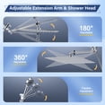 thumbnail image 5 of Doulami 12 Inch Rainfall Shower Head Combo 5-Setting High Pressure Handheld Showerhead, 5 of 10