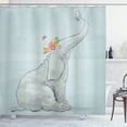 thumbnail image 1 of Ambesonne Animal Cartoon Shower Curtain, Mouse Friends, 69"Wx70"L, Multicolor, 1 of 3
