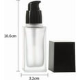 thumbnail image 5 of 4PCS 1 oz Glass Lotion Pump Bottle,Square Cosmetic Container Travel with Pressure Pump Head and Lid, 5 of 6