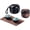 Black with 2 Cup, variant on Mini Travel Ceramic Tea Pot Set Chinese Kung Fu Teapot, 1 Pot 2 Cups Porcelain Teacup with Tea Infuser Portable Bag for Outdoor Picnic Hotel
