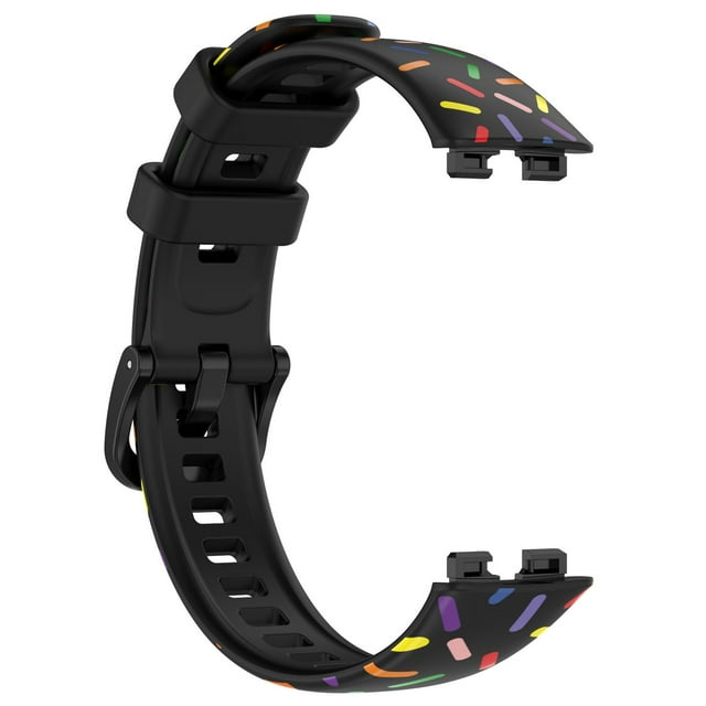 Band 8 Polka Dot Silicone Strap Colorful Rainbow Design Soft And Comfortable Material Use For Band 8 Effortlessly Enhance Your Style Brew Watch Brew for Men Digital Watch with Timer Thin for Men